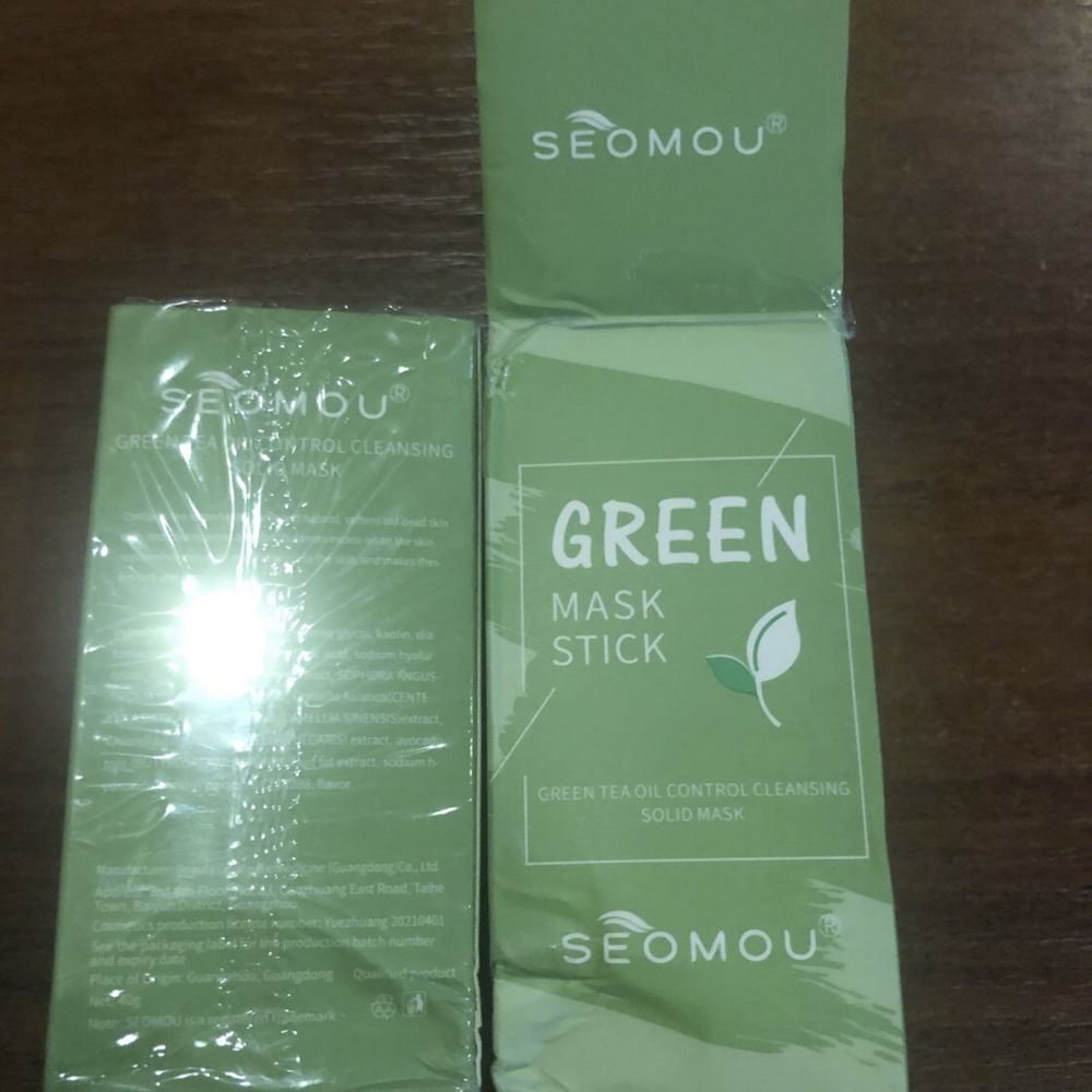 Корейська SEOMOU Маска-стік з органічною глиною та зеленим чаєм, 40 г