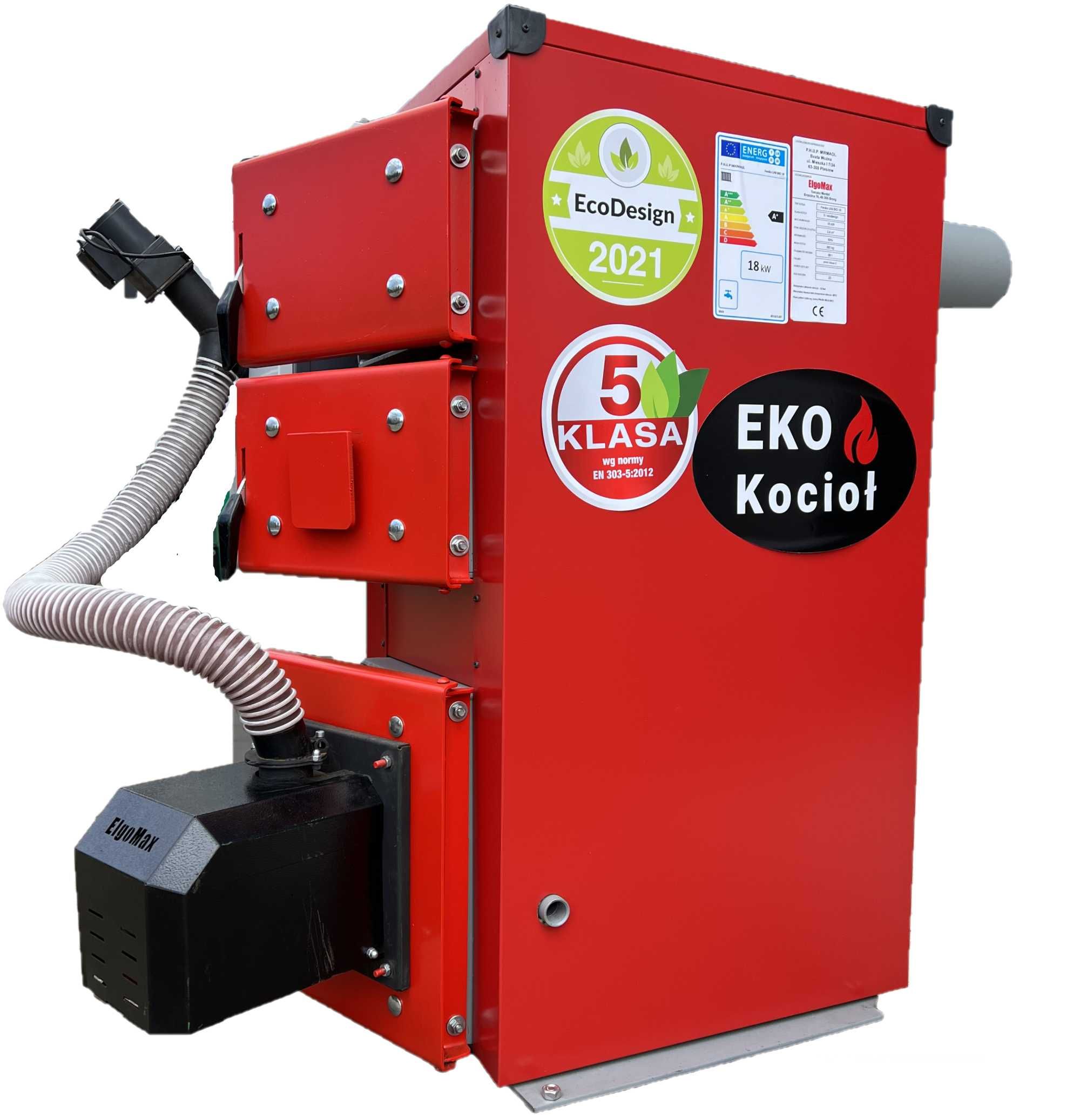 Pellet Drewno 5 KLASA Kocioł Piec 13KW 120-160m2 DOSTAWA 0ZŁ GRATISY