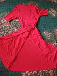 Платье красное эластик