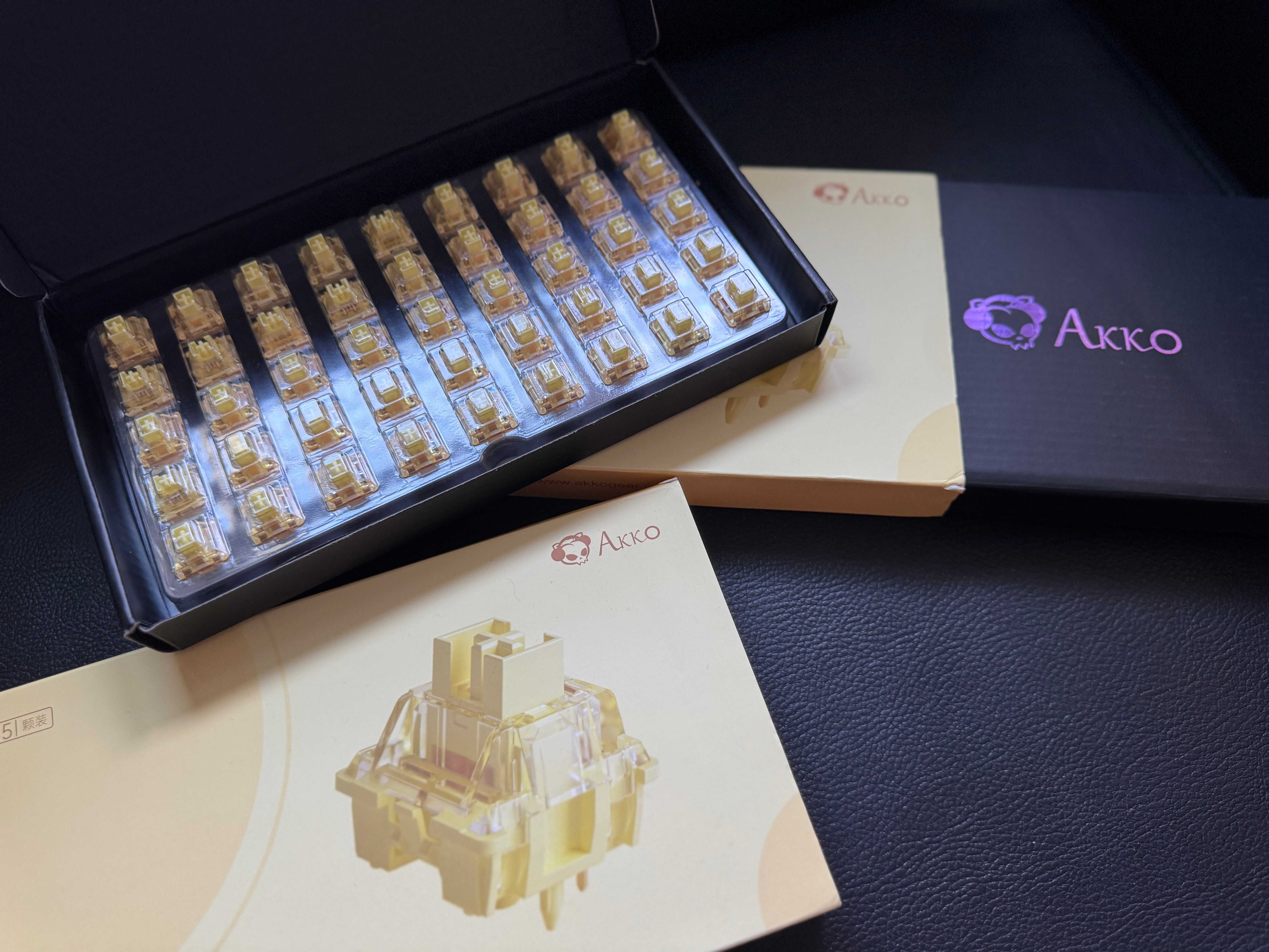AKKO V3 Cream Yellow Pro Switch PRZEŁĄCZNIKI 88szt mechaniczne
