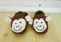 buty papucie kapcie Debenhams 0 3 miesiąca 62 cm małpki brązowe 16