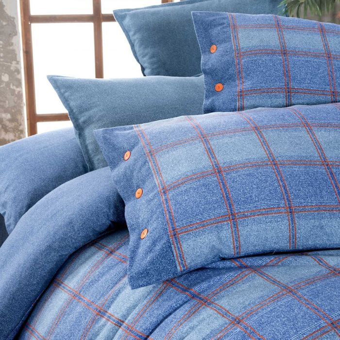 Постельное белье Sarev flannel евро(Акция]