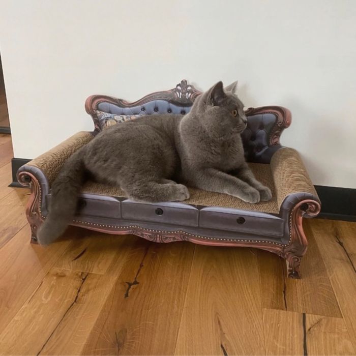 Drapak kartonowy sofa dla kota 2w1 legowisko i drapak 57,5 cm