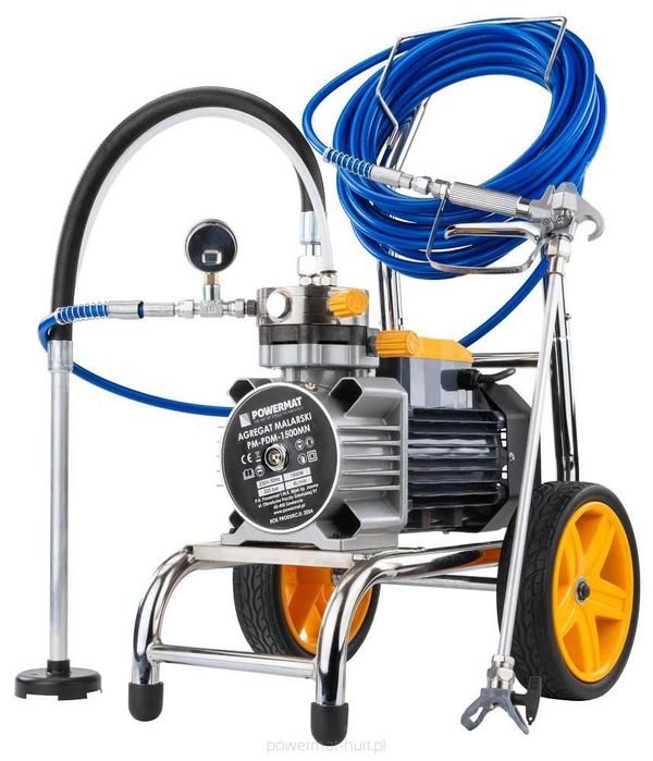 Agregat malarski pistolet hydrodynamiczny 1500W wąż 15m 225bar 3xdysza