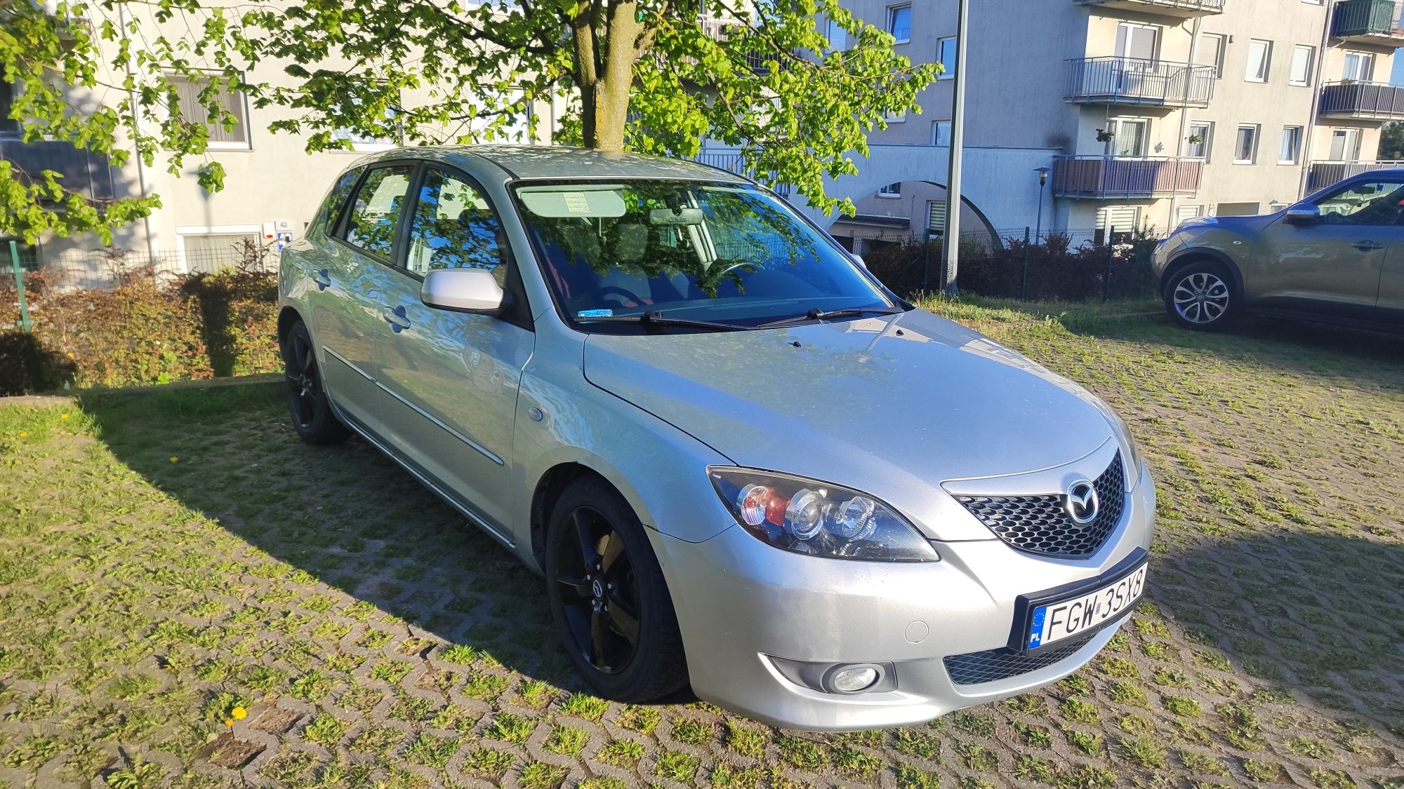 Mazda 3 hatchback 2005 srebrny