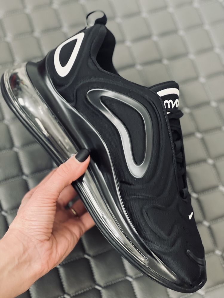 Nike Air Max 720 black чоловічі жіночі кросівки Найк Аір Макс 720