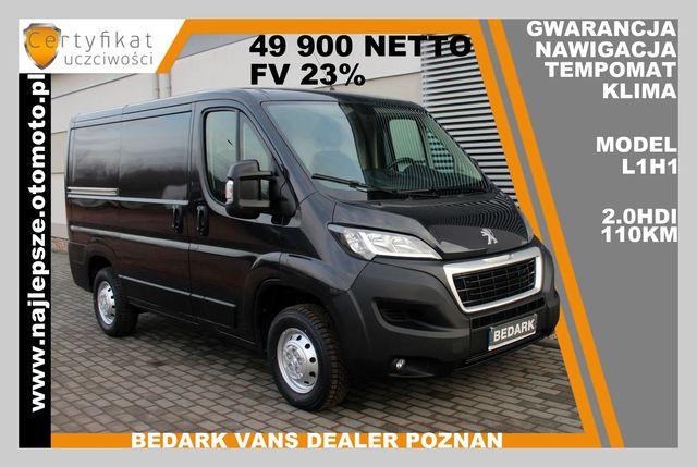 Peugeot Boxer, L1H1, gwarancja, nawigacja, klima, tempomat  *49 900 netto* L1H1 , gwarancja, nawigacja, klima, tempomat