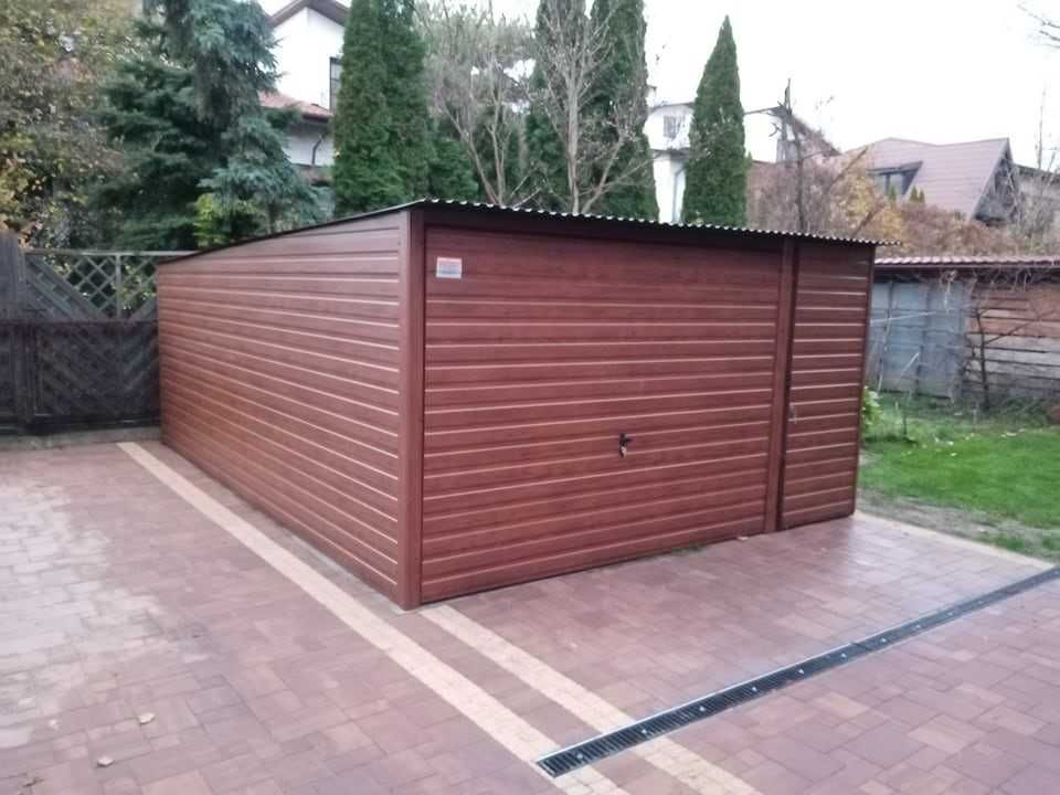 Garaż blaszany jednospadowy dach 5x6 PRODUCENT (92)