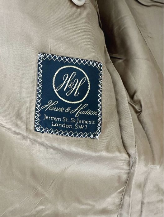 Piekna angielska marynarka meska Harvie & Hudson pure wool