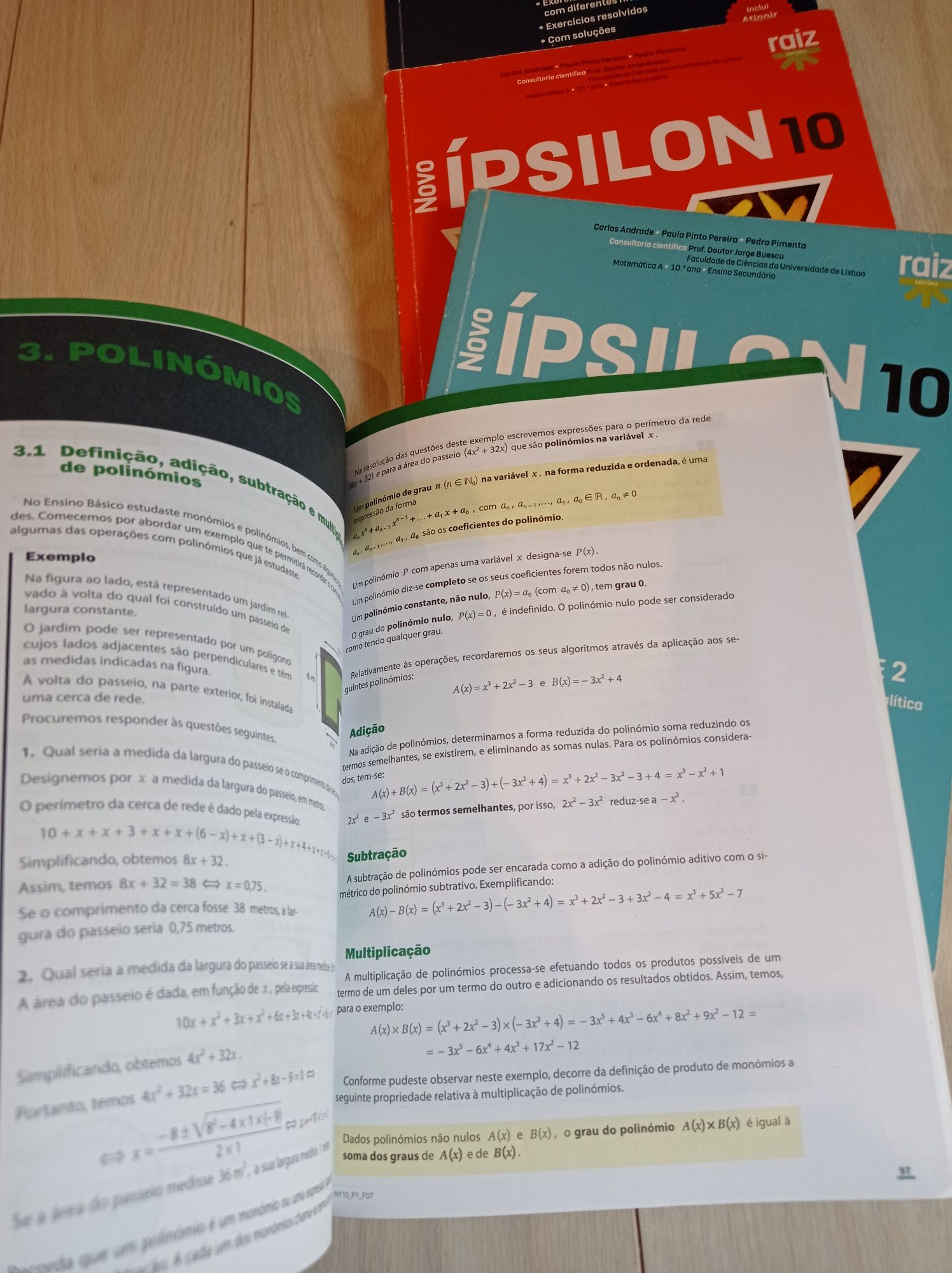 Manual Matemática A Ípsilon 10* ano