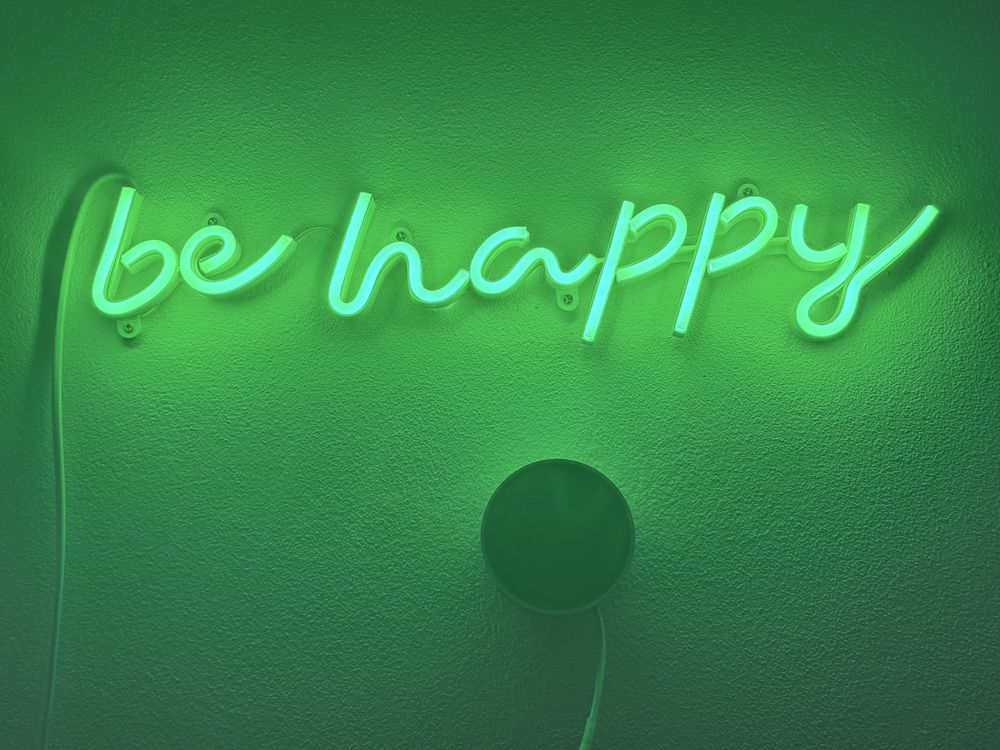 Neon Led „Be happy”