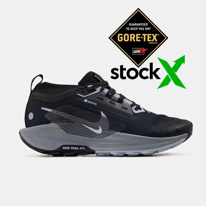 Мужские кроссовки Nike Pegasus Trail 5 GTX Gore-Tex Black. 41-45
