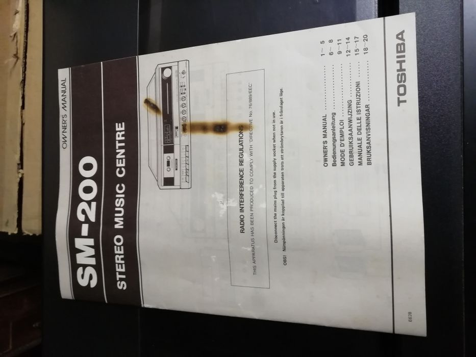 Aparelhagem Toshiba SM-200