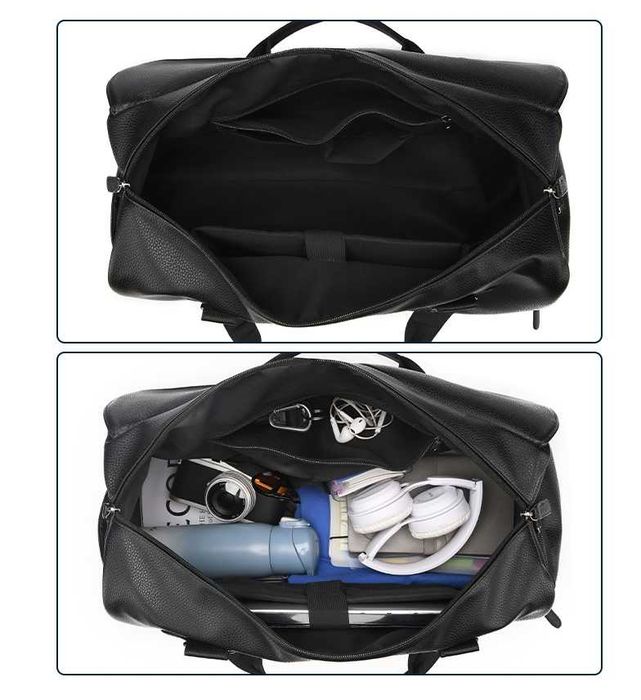 Torba Premium Ze Skóry Ekologicznej IDEALNA NA PODRÓŻE I SIŁOWNIĘ!