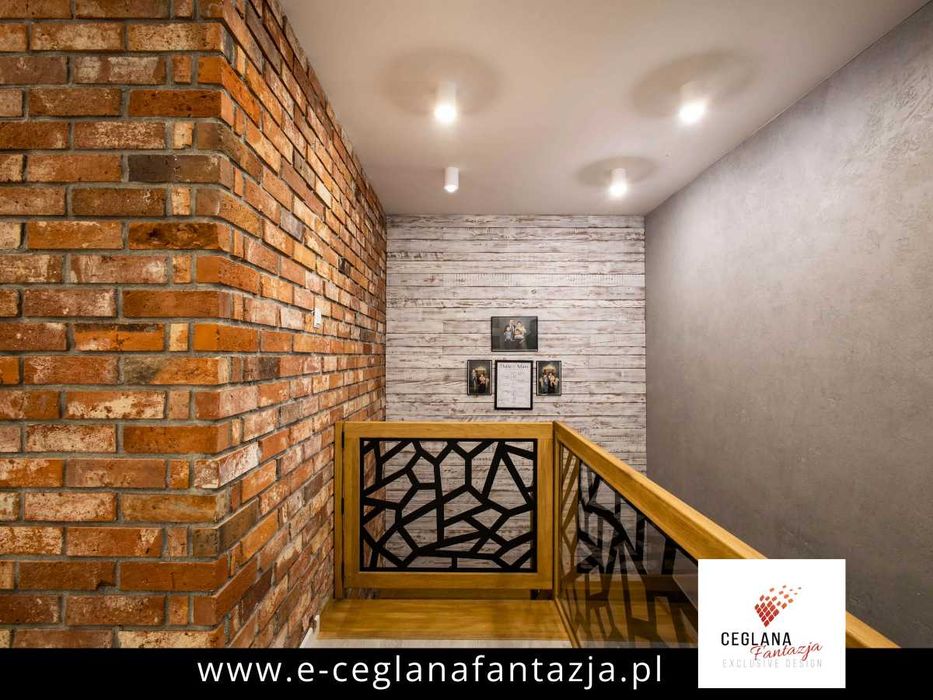 płytki z cegły rozbiórkowej, płytki ceglane, cegła cięta na ścianę