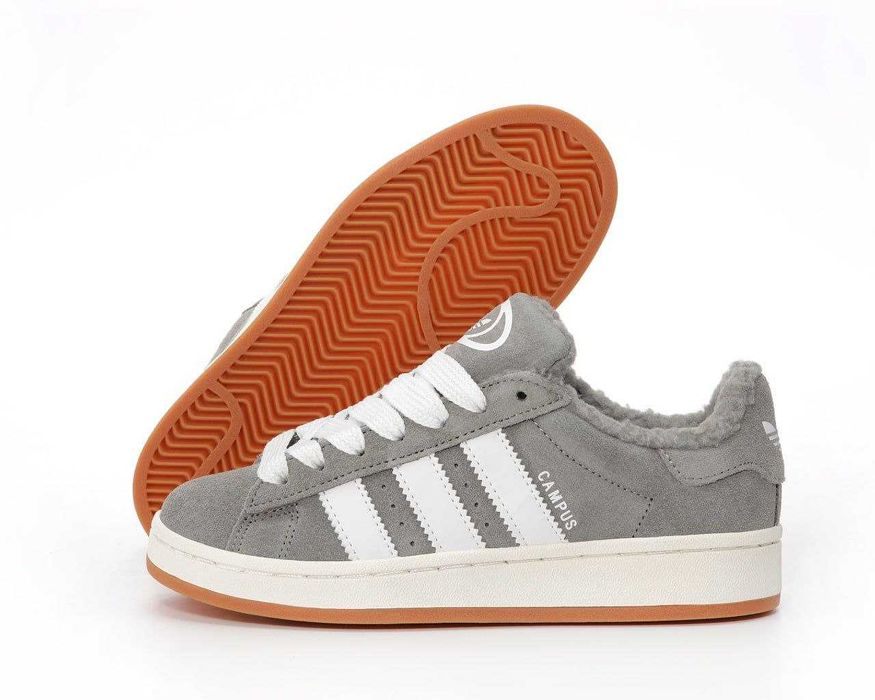 Зимові Чоловічі Кросівки Adidas Campus (Хутро)41-45 (Без Предоплати)