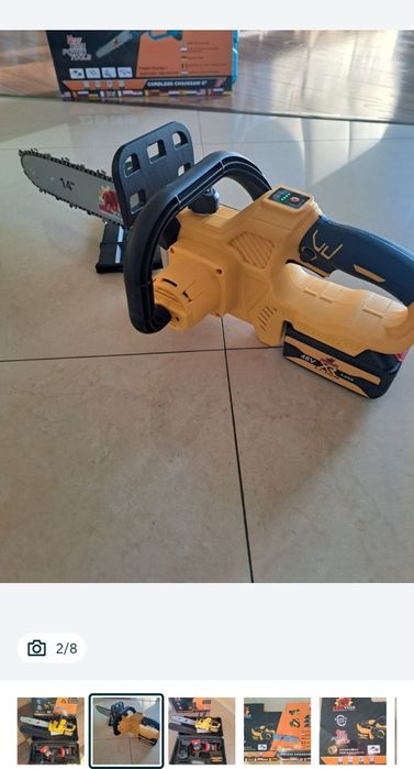 Piła akumulatorowa  14 cali 2x aku 6ah 48v  2x łańcuch