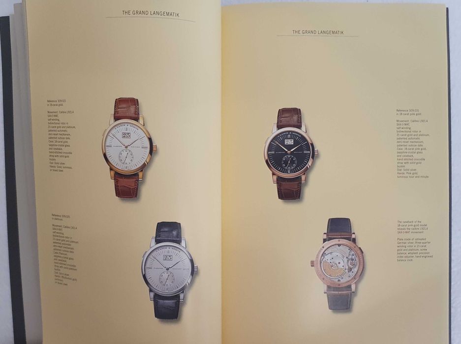 A. Lange&Sohne, State of the Art Tradition, Catálogo Relógios, 2006/07