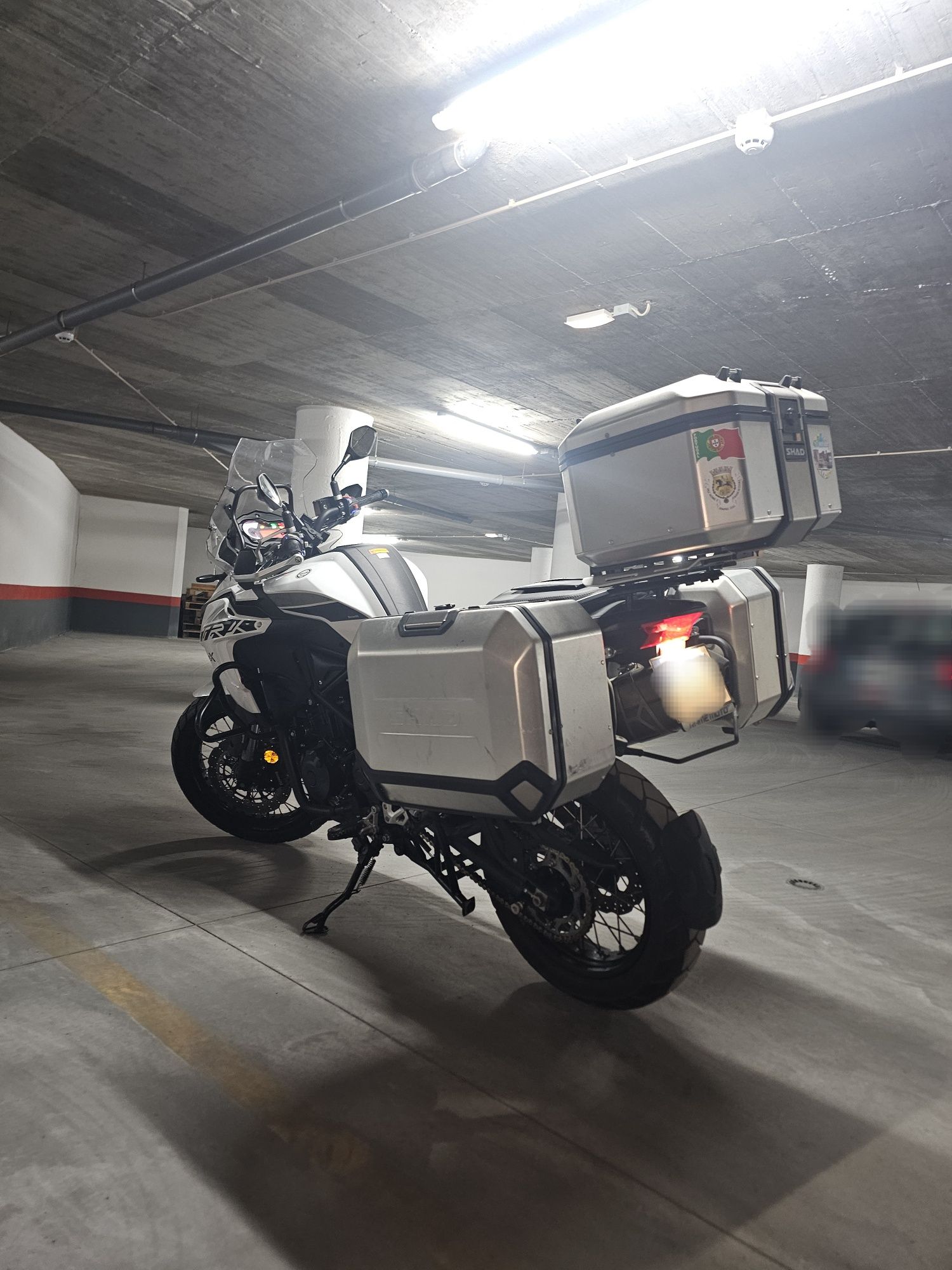 Benelli TRK 502 X (12/2022) — 3 Malas Shad Cromadas + Suportes — 14 23