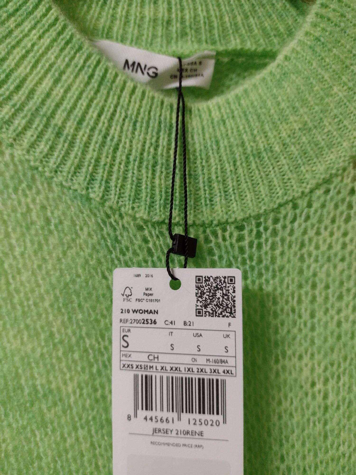 Camisola de Malha Verde Mango 

Tamanho S

Novo com etiqueta.

Vendo p