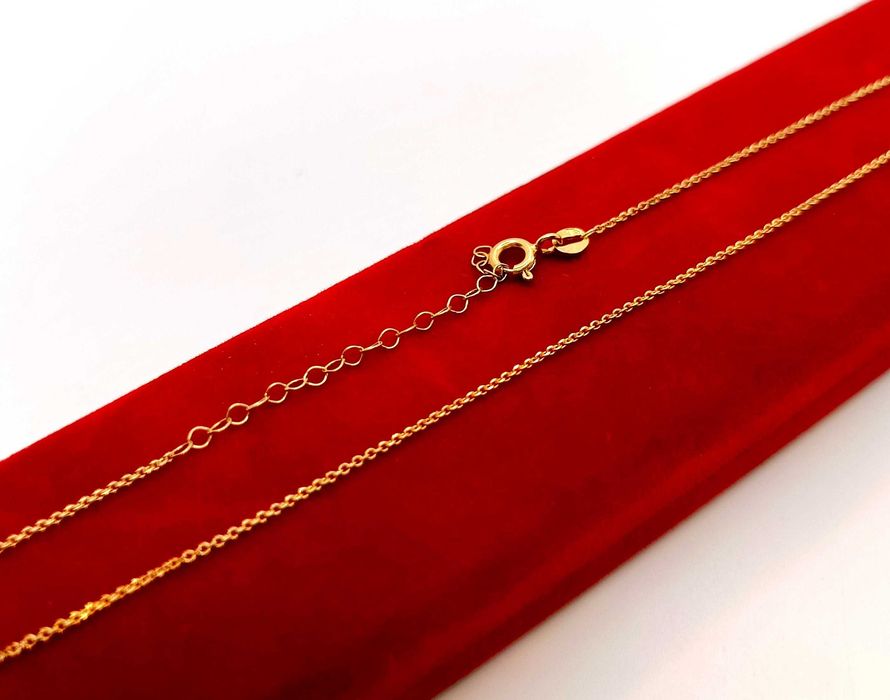 Złoty łańcuszek krótki Pr.333 W:1,04gr Dł:41-45,5cm