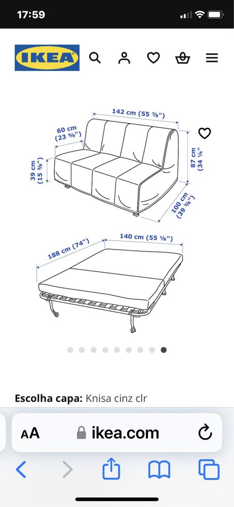 Vendo sofa cama 6 meses de uso