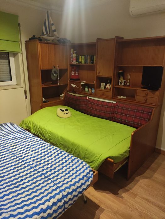 Estúdio solteiro com 2 camas