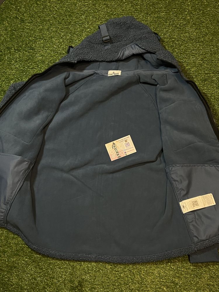 Stone Island sherpa,шерпа синяя стонй исланд,(мужская,женская унисекс)