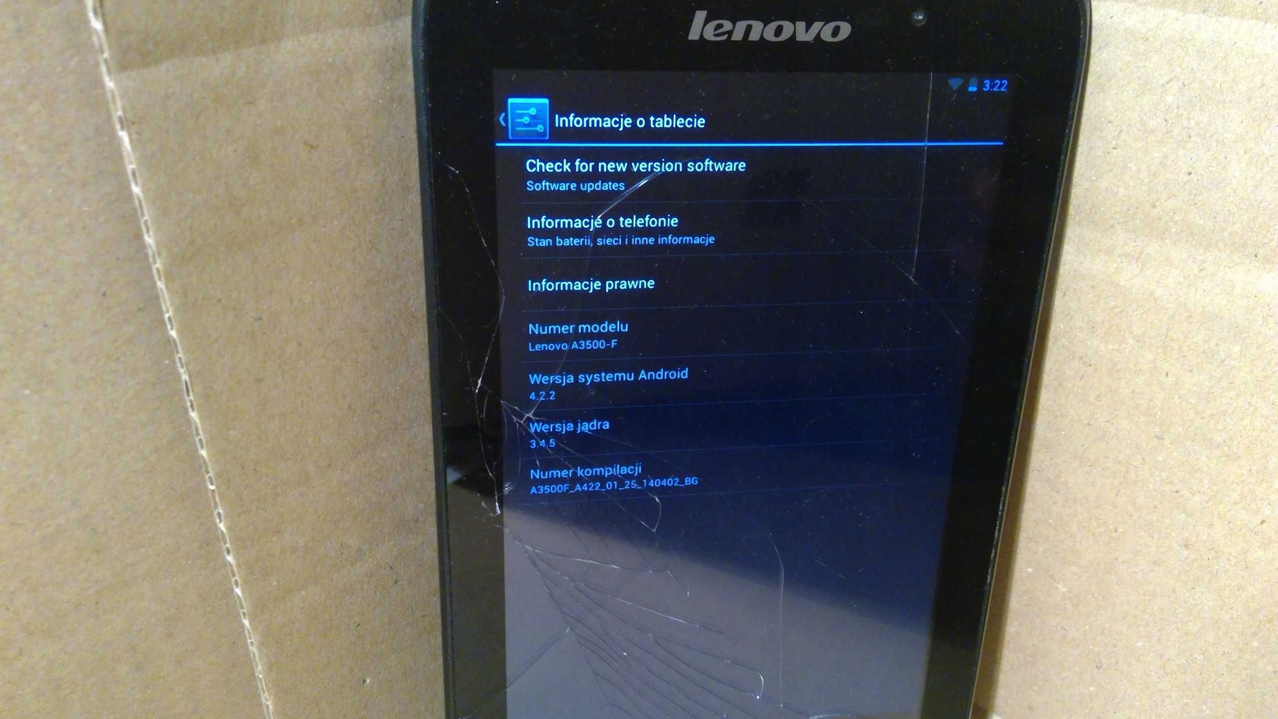 Tablet Lenovo A3500-F L118