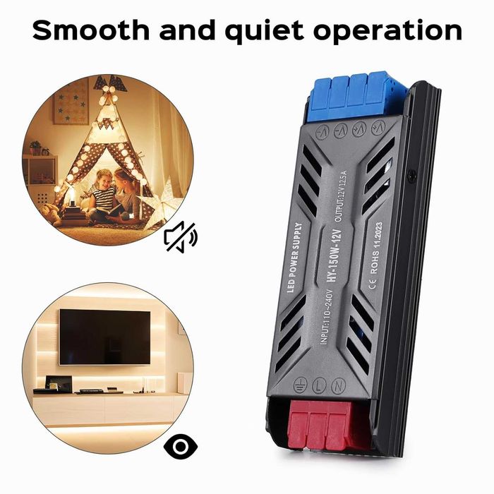 BRIMETI 24 V / 100 W transformator LED – slim