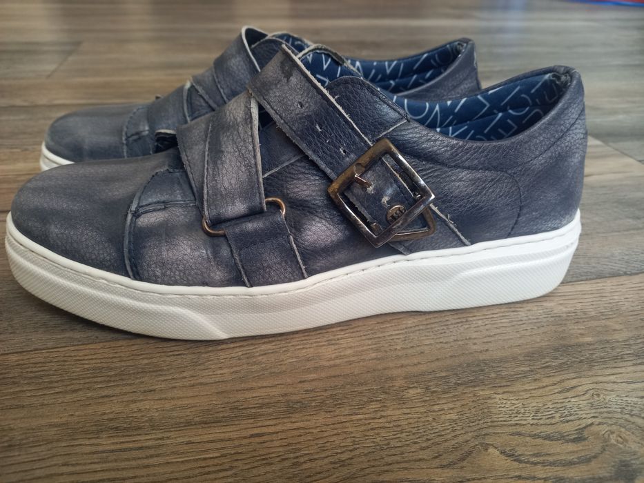 Кроссовки туфли  мужские кожаные р.41 - 41.5