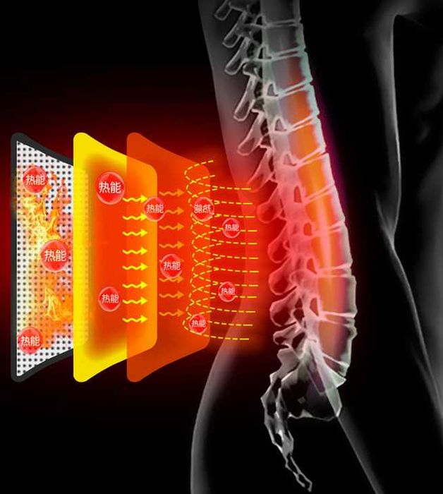 Турмалиновый согревающий пояс с магнитами для поясницы
