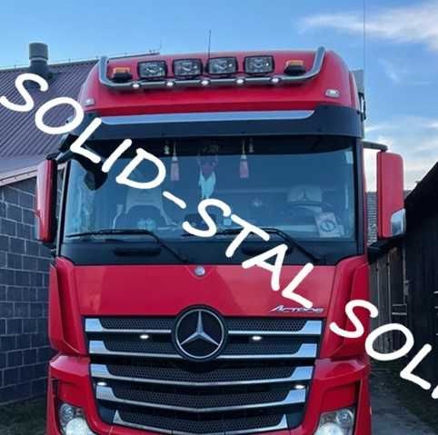 Orurowanie GÓRNE / BELKA NA HALOGENY Mercedes Actros MP4 / MP5 POLER!