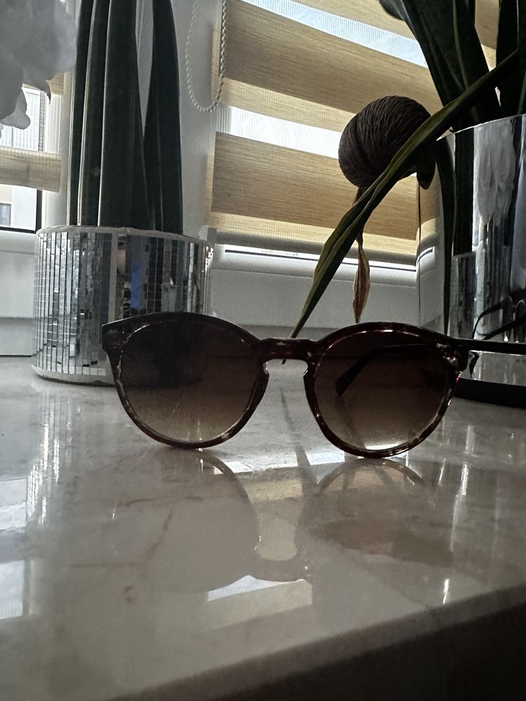 Okulary panterka przeciwsłoneczne brązowe