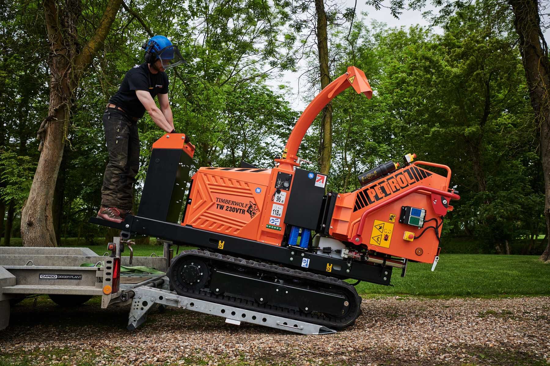 Timberwolf TW 230VTR D – rębak hydrauliczny 15 CM Diesel gąsienicowy