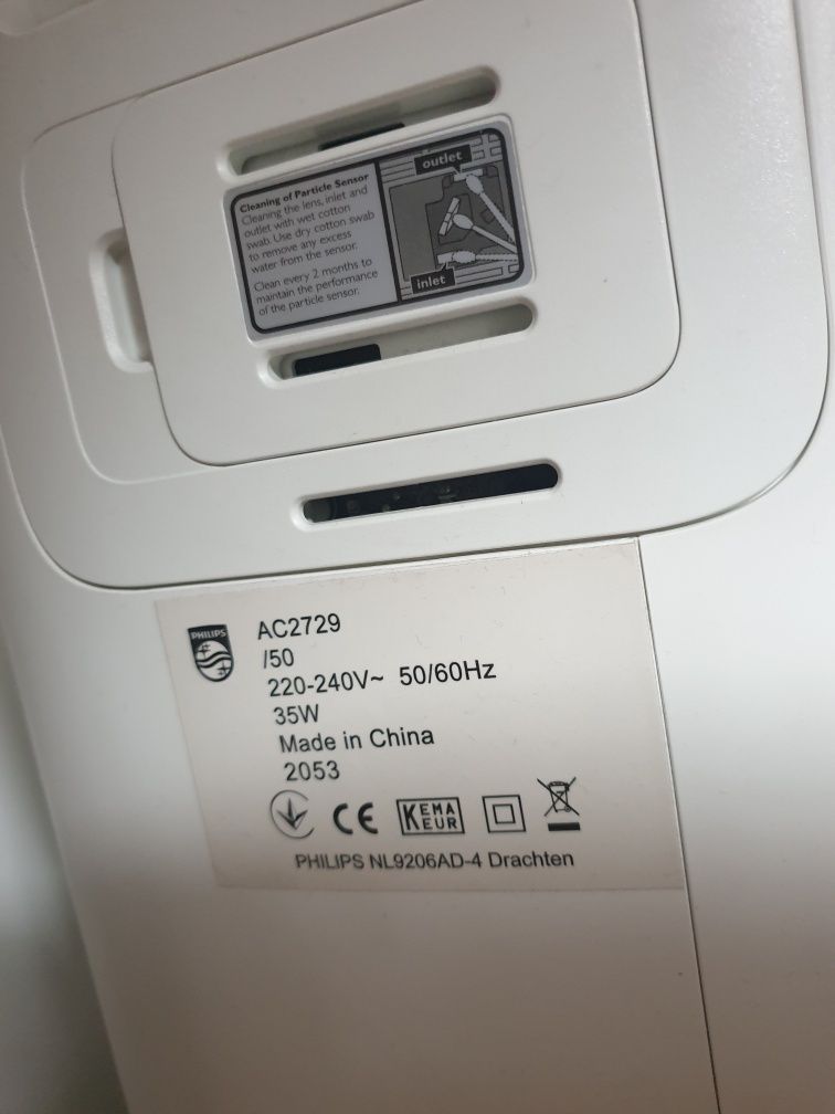 Oczyszczacz powietrza philips 2w1  AC2729/50 combi