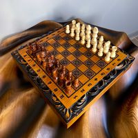 шахмати, шашки з дерева