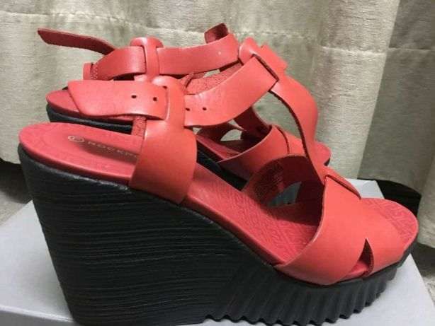 Sandálias Rockport cunha rosa salmão (39) [ULTIMO PREÇO]