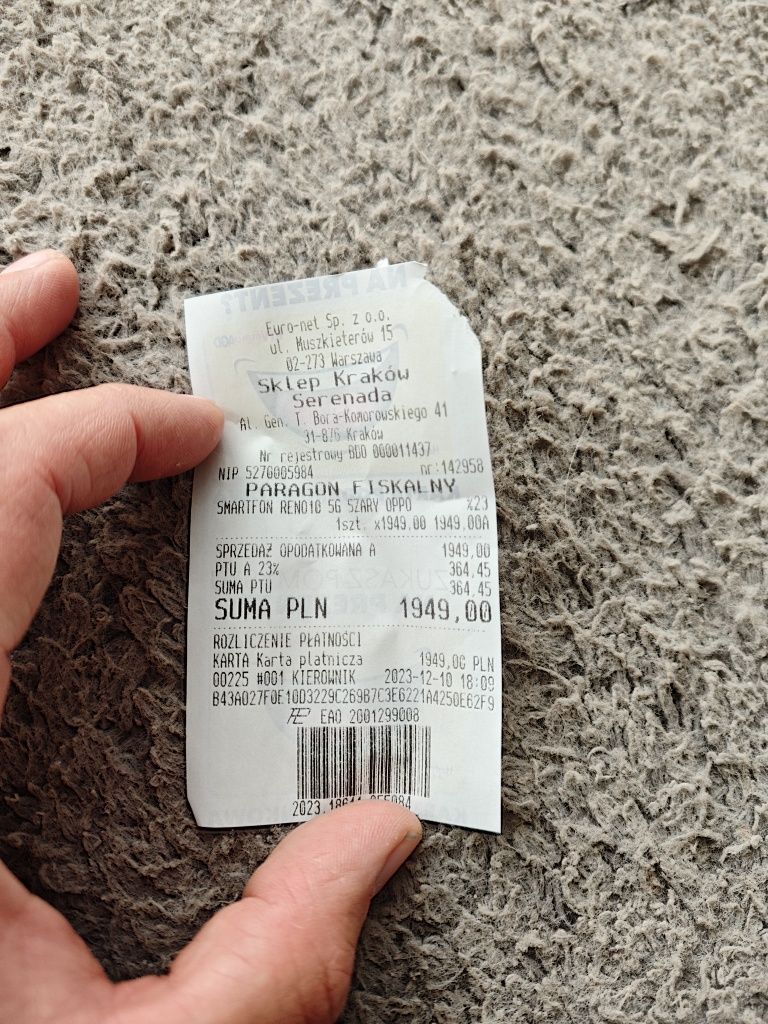 Oppo Reno 10 5G bdb stan Gwarancja + uchwyt
