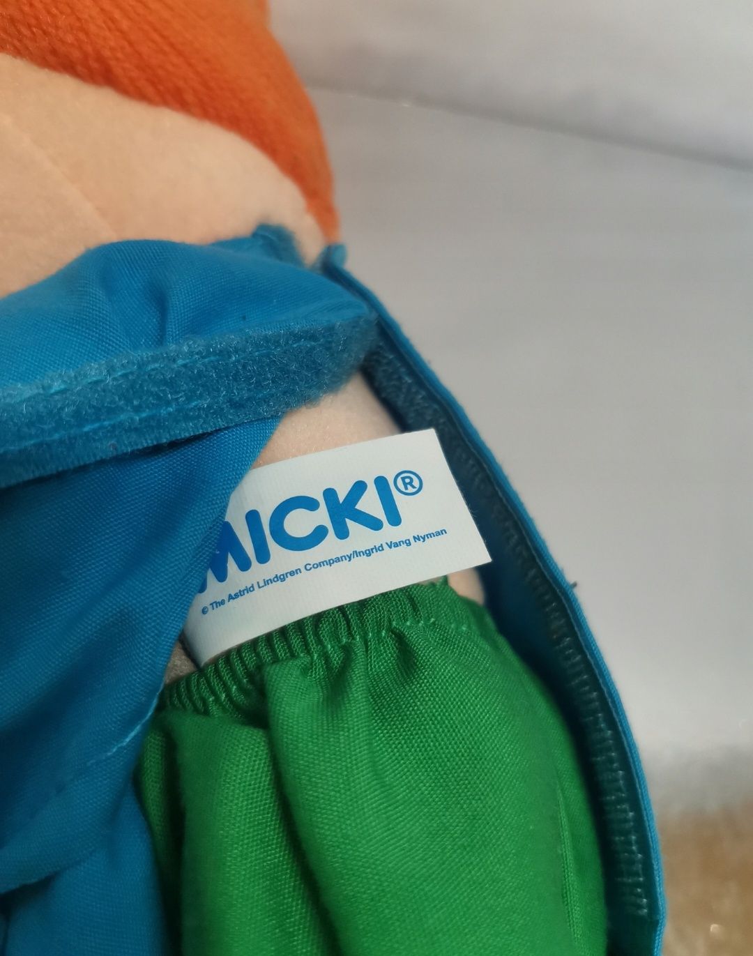 Pippi Langstrumpf Fizia Pończoszanka Pipi maskotka 32cm oryginał Micki