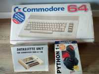 Commodore 64+magnetofon+joystick