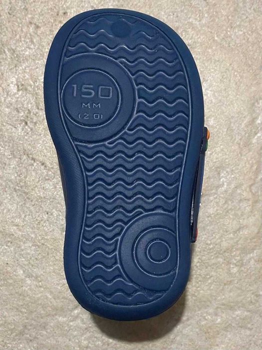 Дитячі гумові чоботи, 20 розмір (150 мм), блакитні з утепленням