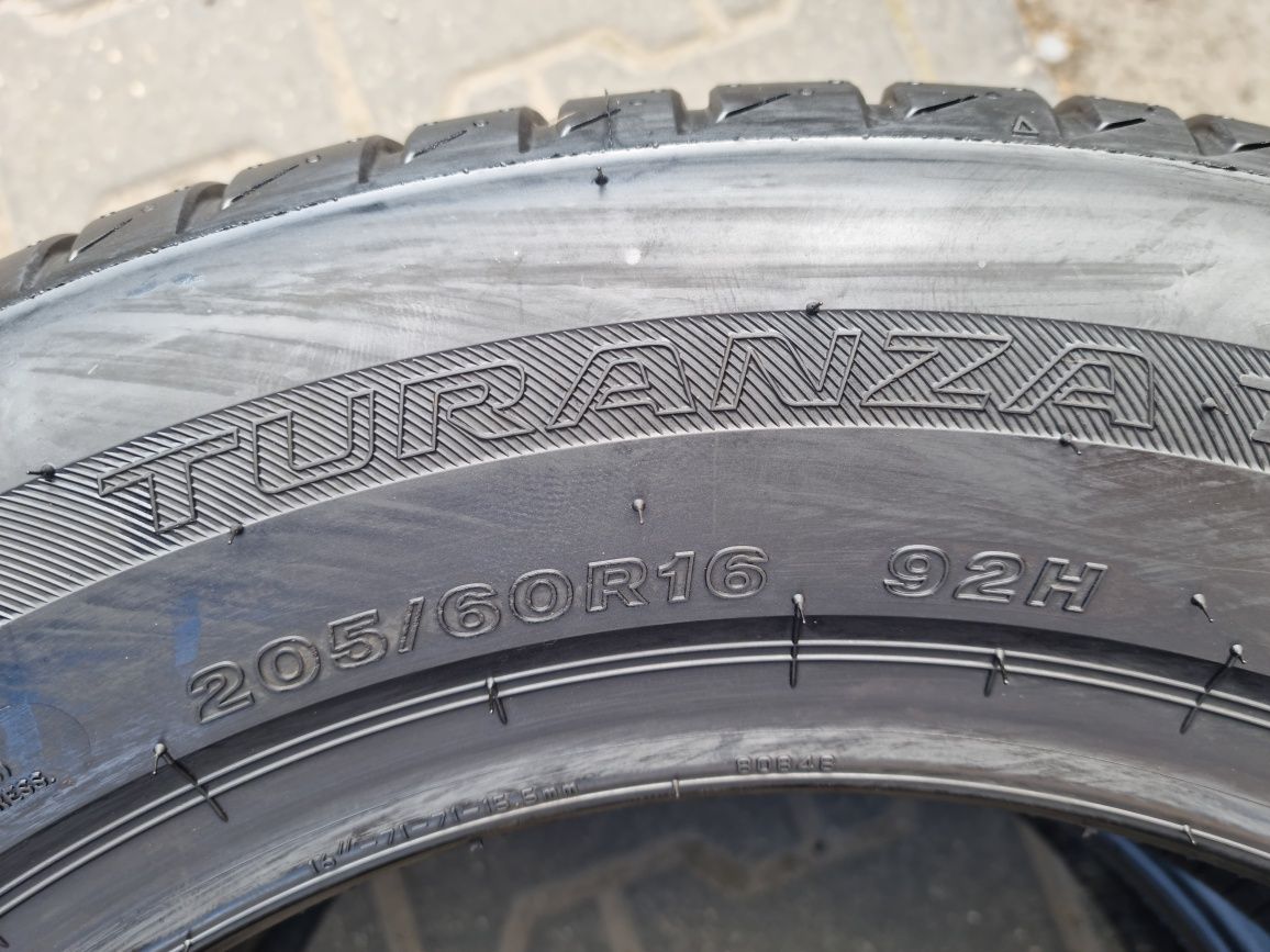 2x Bridgestone Turanza T005 205/60/16 2020/2019r. Stan Idealny