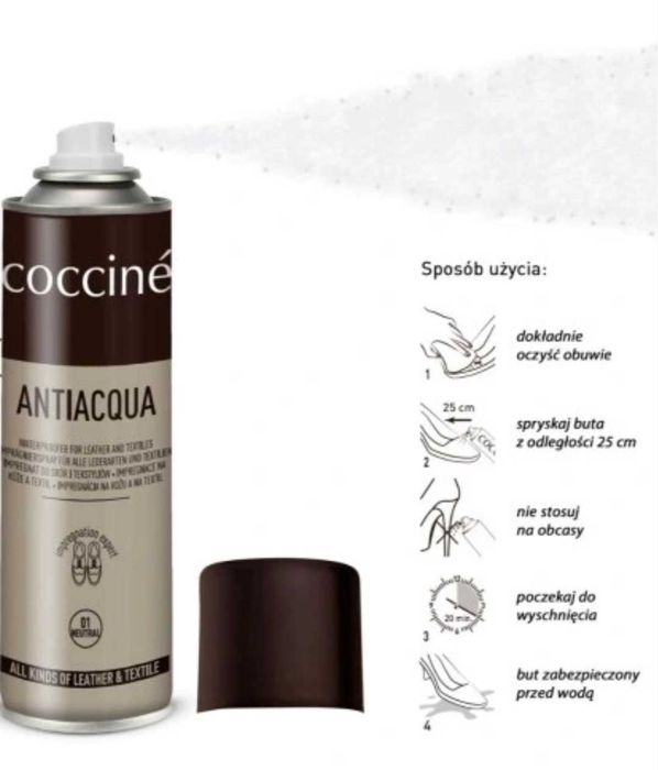 COCCINE Impregnat do skór i tekstyliów bezbarwny 250ml spray