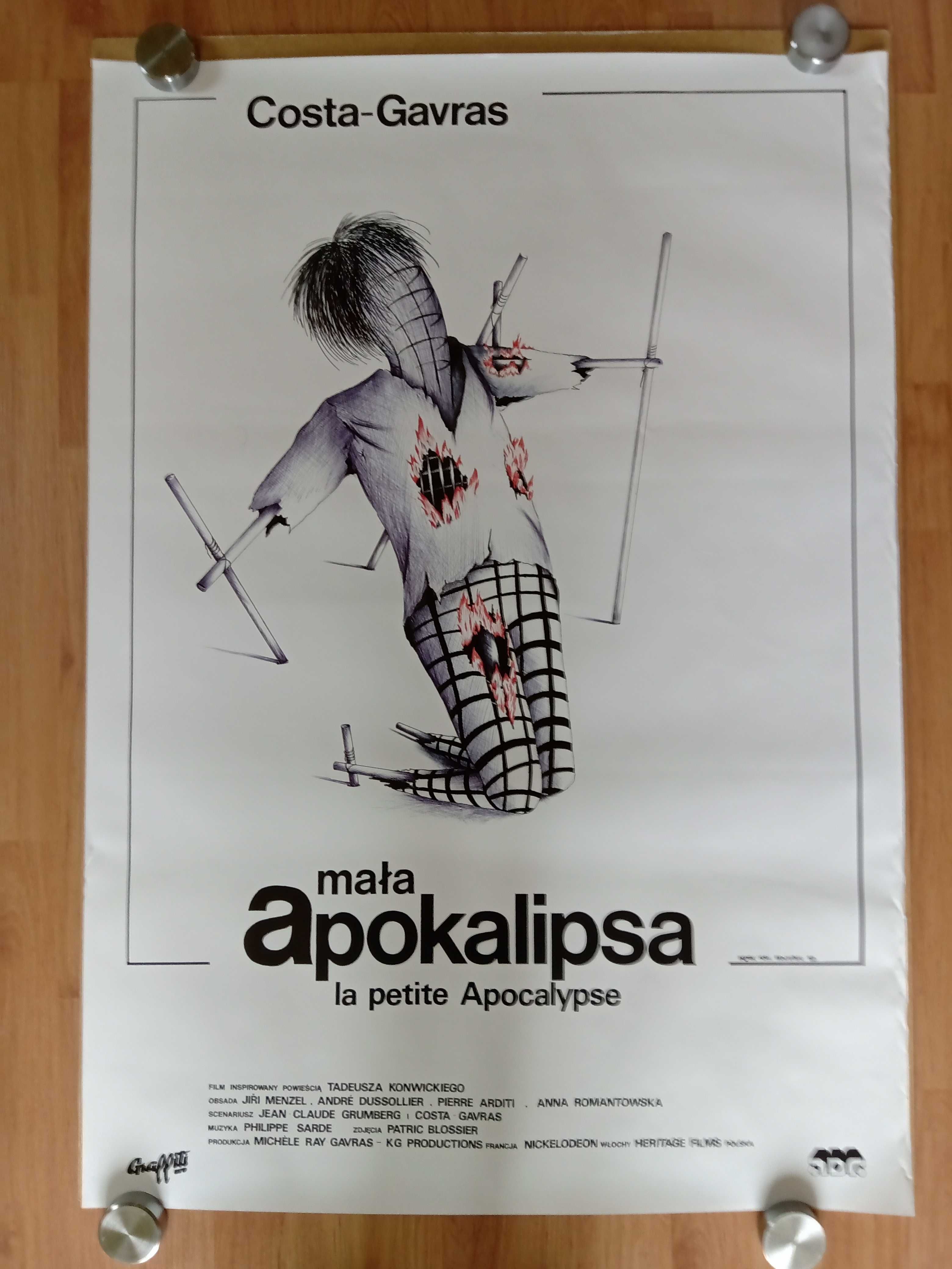 Plakat filmowy MAŁA APOKALIPSA/Oryginalny plakat kinowy z 1993 roku.