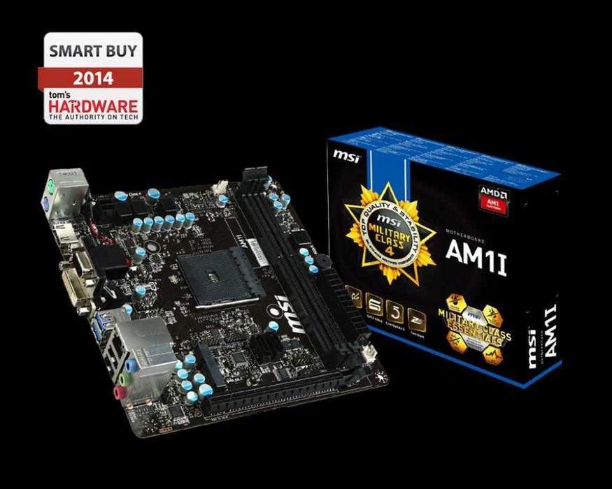 Mini-ITX MSI AM1I AMD 5370 24GB 250GB NAS PLEX baixo consumo