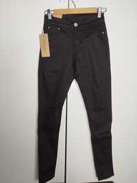 Nowe spodnie czarne z dziurami slim rurki XS/S 34/36 26 Gourd