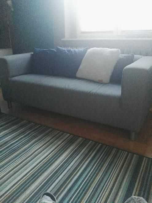 KLIPPAN Sofa 2-osobowa, Kabusa ciemnoszary