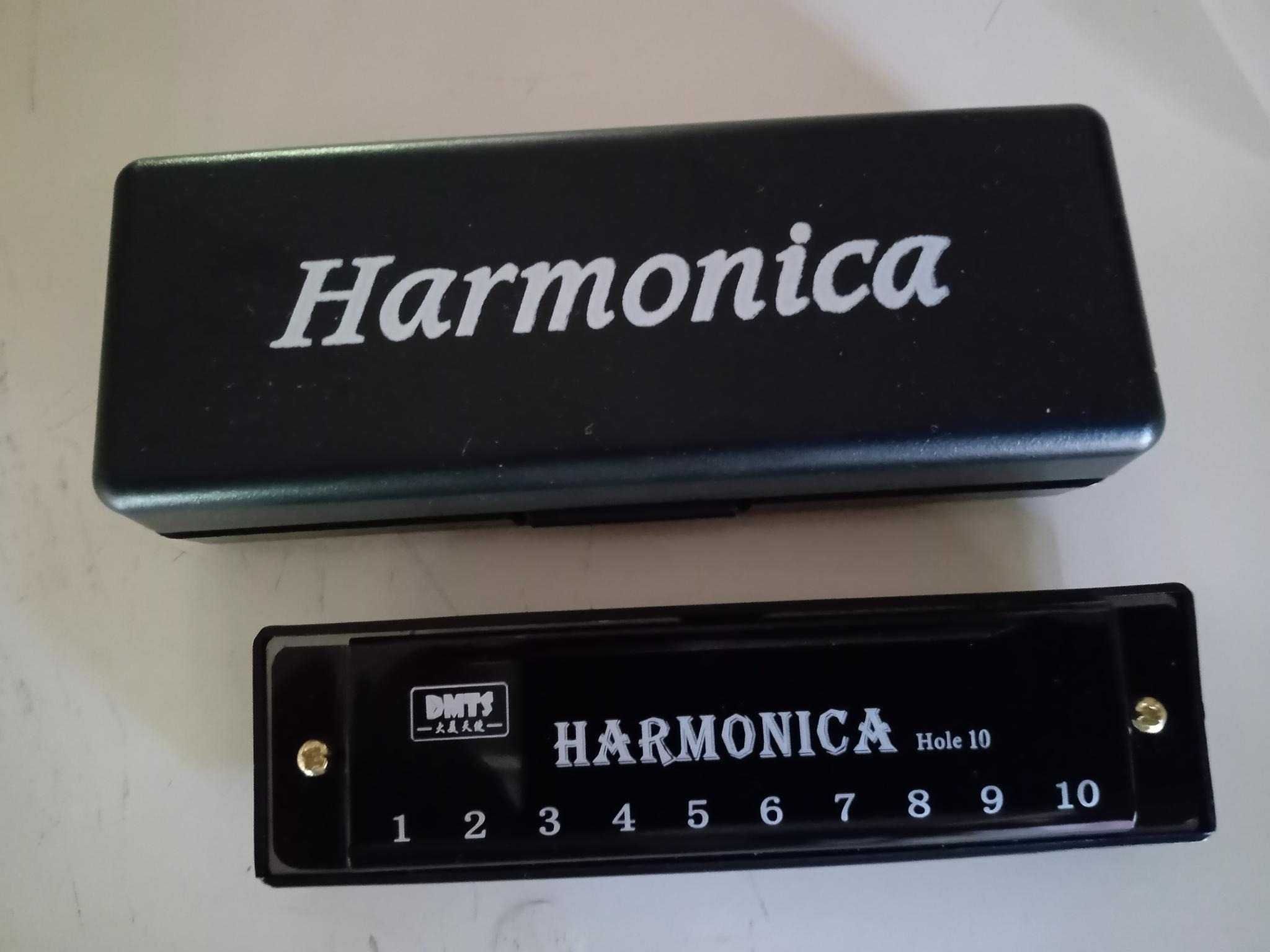 Губная гармошка блюзовая для начинающих Harmonica BMT1 Черный