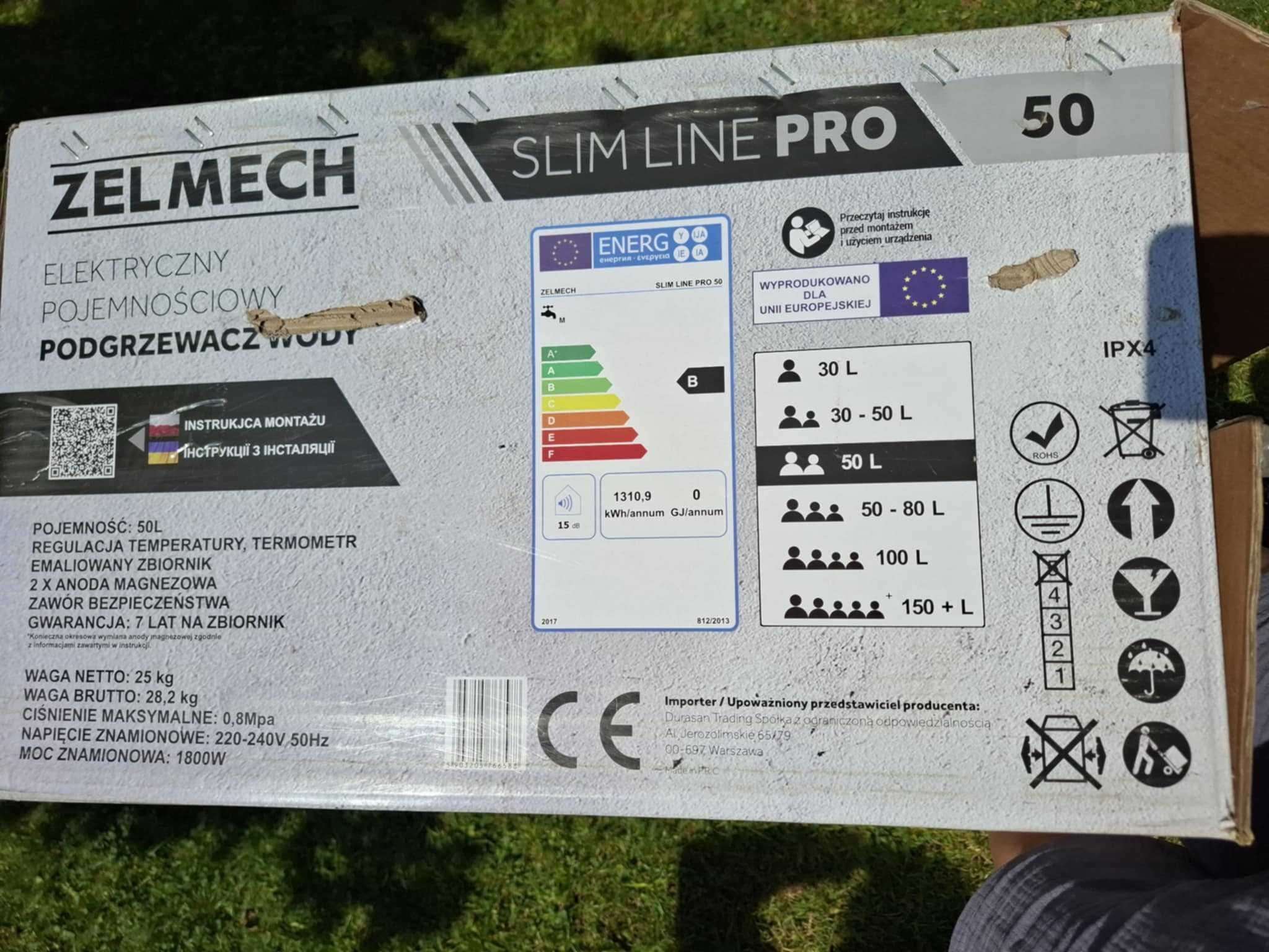 Bojler elektryczny 50L - Zelmech Silm Line Pro